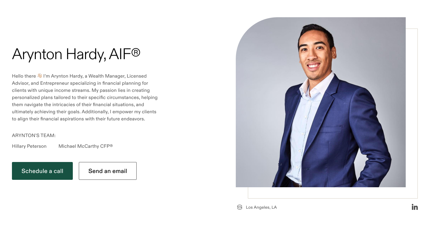 Arynton Hardy Financial Advisors in Los Angeles, CA Savvy